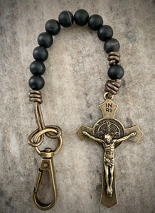 Benedictine Decade Rosary Black