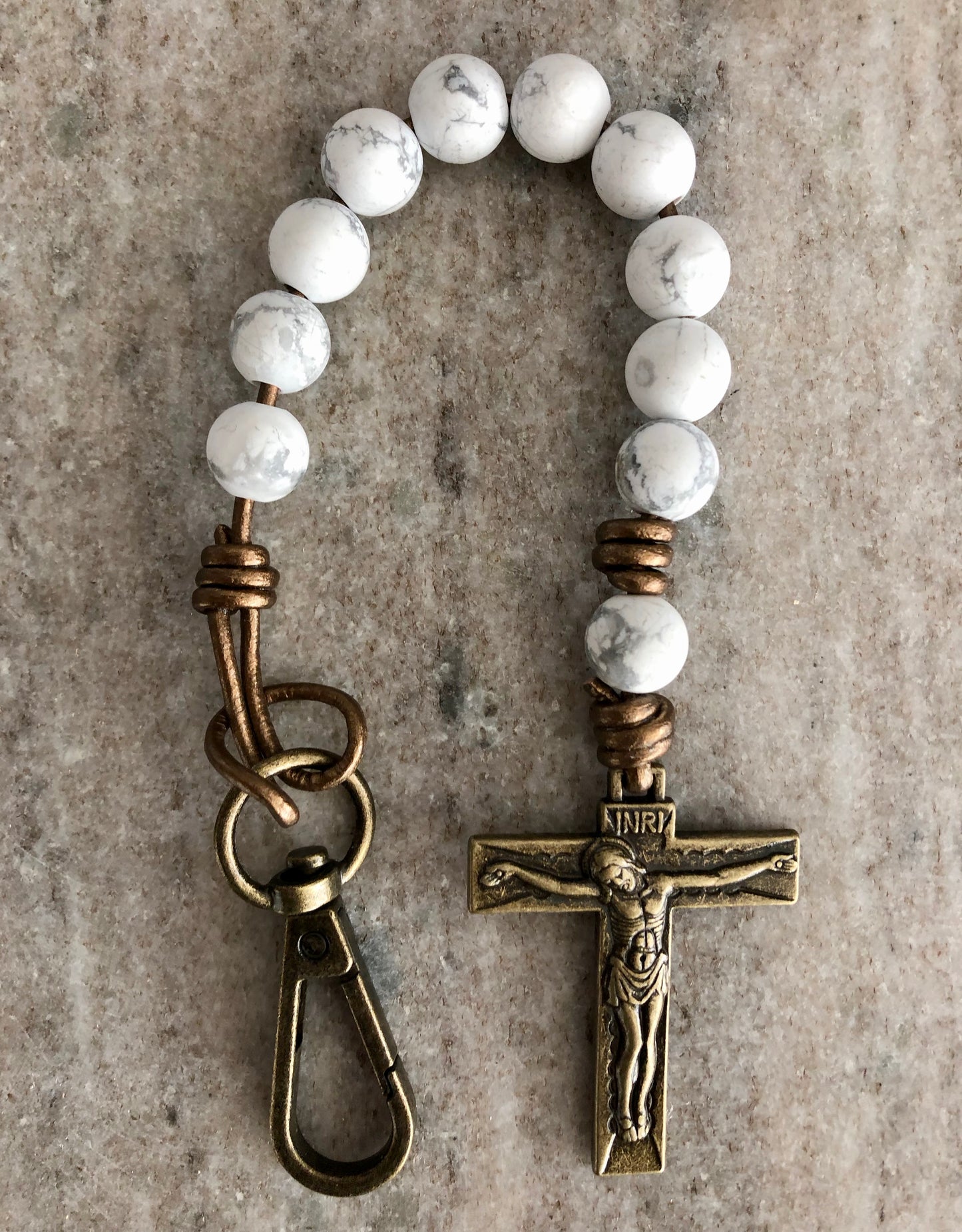 Thirsting Decade Rosary White