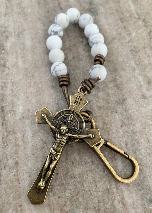 Benedictine Decade Rosary White