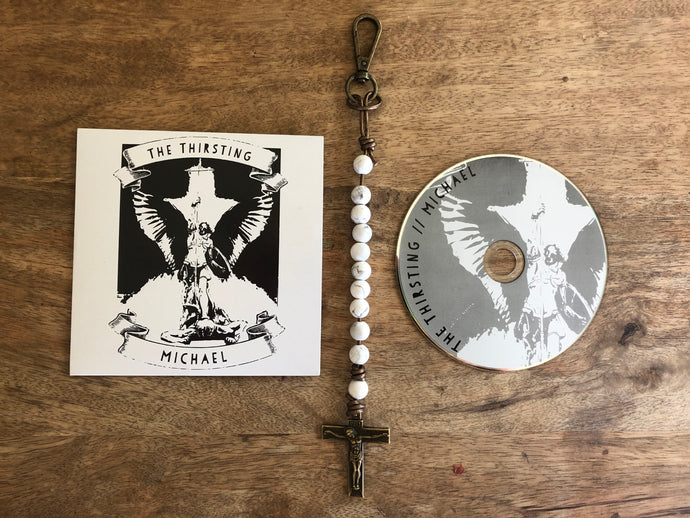 Michael Physical CD + Decade Rosary White
